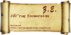 Zárug Eszmeralda névjegykártya